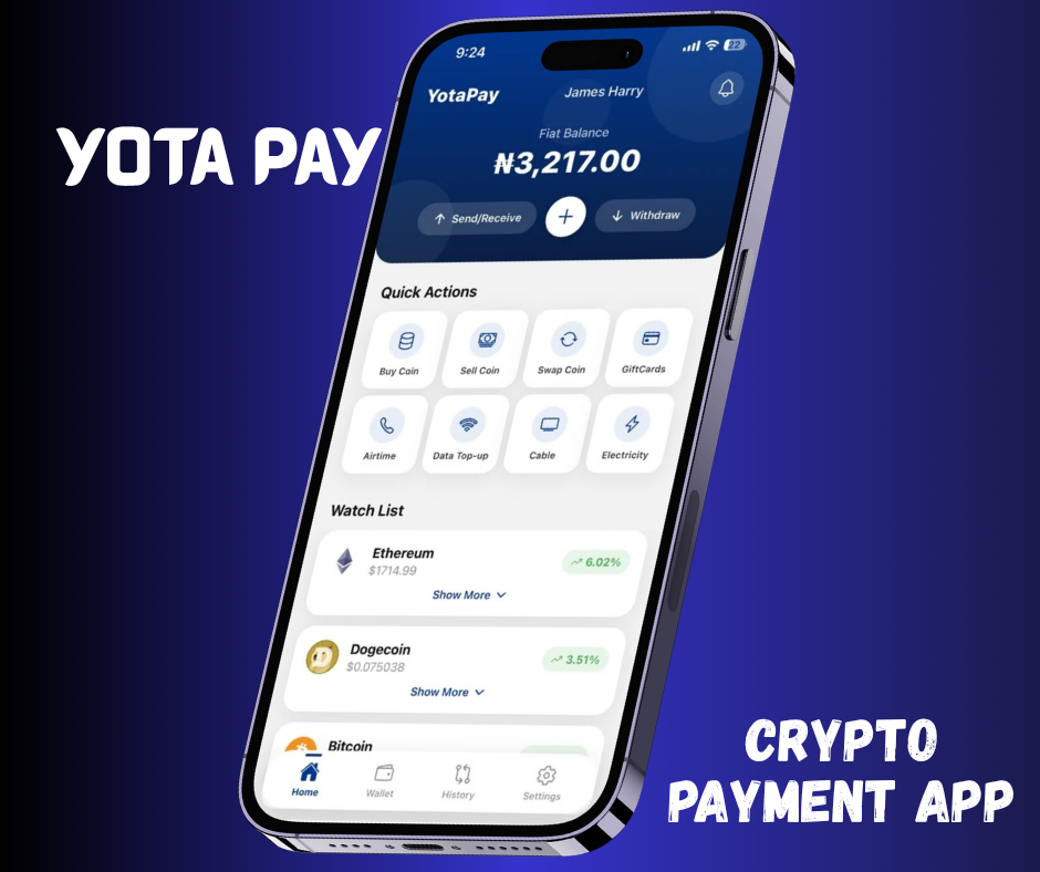 Yota Pay – Cryptocurrency & Payment App